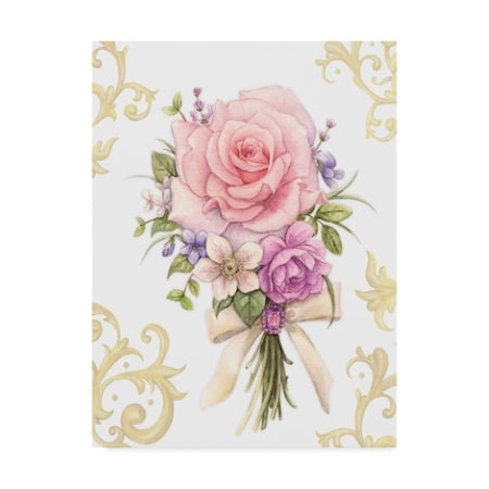 Maria Rytova 'Small Bouquet With A White Bow' Canvas Art,14x19